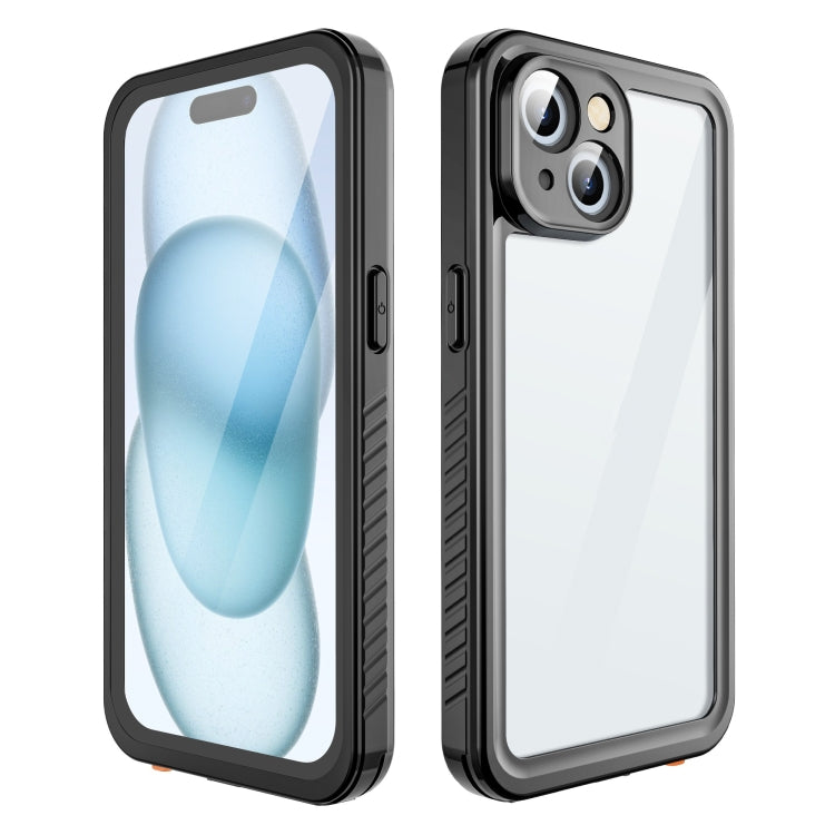 For iPhone 15 RedPepper Shockproof IP68 Water-resistant PC + TPU Protective Case(Black)