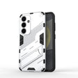 For Samsung Galaxy S25 5G Punk Armor 2 in 1 PC + TPU Shockproof Phone Case with Invisible Holder(White) - free shipping - PMC Jewellery - Order now!