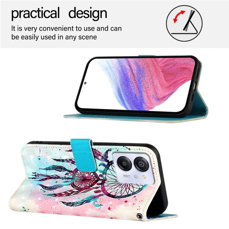 For Blackview Color 8 3D Painting Horizontal Flip Leather Phone Case(Color Drop Wind Chimes)