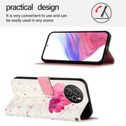 For Blackview Shark 8 3D Painting Horizontal Flip Leather Phone Case(Flower)