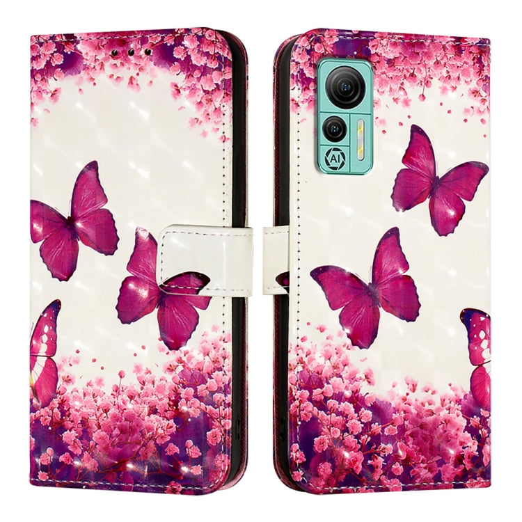 For Ulefone Note 14 3D Painting Horizontal Flip Leather Phone Case(Rose Butterfly)