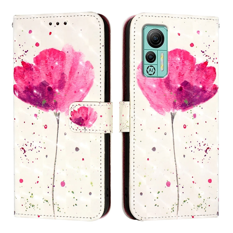 For Ulefone Note 14 3D Painting Horizontal Flip Leather Phone Case(Flower)