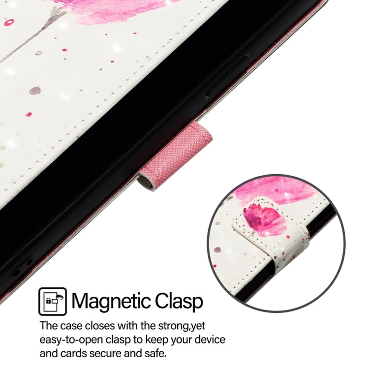 For Ulefone Note 14 3D Painting Horizontal Flip Leather Phone Case(Flower)