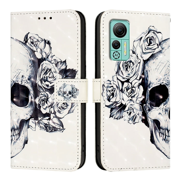 For Ulefone Note 14 3D Painting Horizontal Flip Leather Phone Case(Skull)