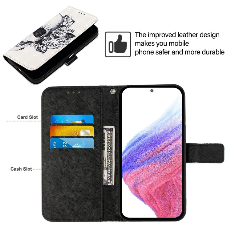For Ulefone Note 14 3D Painting Horizontal Flip Leather Phone Case(Skull)
