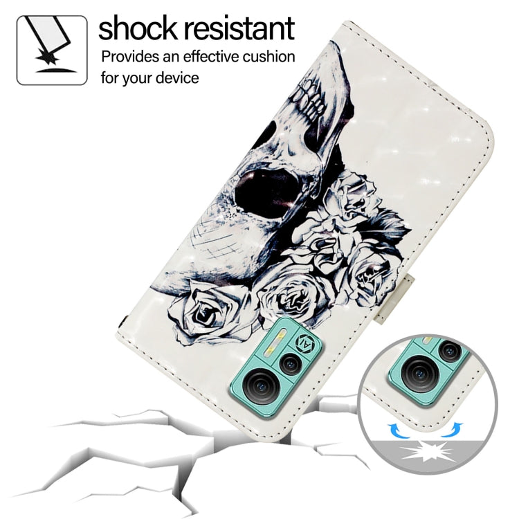 For Ulefone Note 14 3D Painting Horizontal Flip Leather Phone Case(Skull)