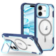 For iPhone 16 Plus Transparent Acrylic MagSafe Lens Holder Phone Case(Blue) - iPhone 16 Plus Cases by PMC TechLife | Online Shopping South Africa | PMC TechLife | Buy Now Pay Later Mobicred
