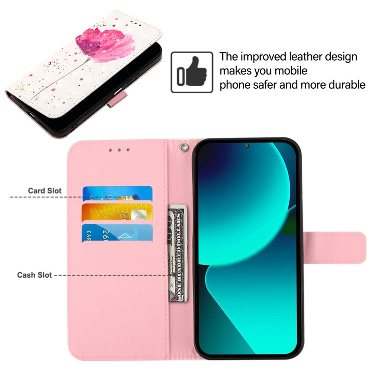 For Google Pixel 9 3D Painting Horizontal Flip Leather Phone Case(Flower)