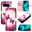 For Google Pixel 9 Pro XL 3D Painting Horizontal Flip Leather Phone Case(Rose Butterfly) - Google Cases by PMC TechLife | Online Shopping South Africa | PMC TechLife | Buy Now Pay Later Mobicred