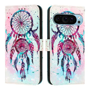 For Google Pixel 9 Pro XL 3D Painting Horizontal Flip Leather Phone Case(Color Drop Wind Chimes)