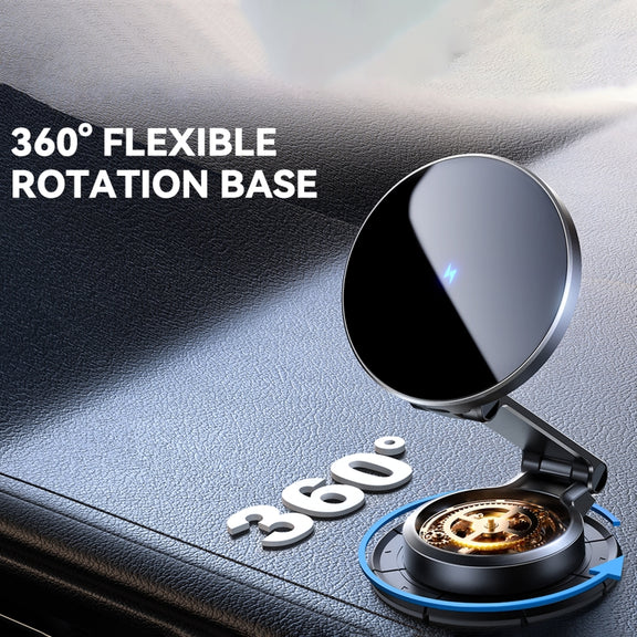 JOYROOM JR-ZS408 Metal Car Magnetic Wireless Charger Holder(Black)
