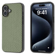 For iPhone 16 Plus Carbon Fiber Texture Protective Phone Case(Green) - iPhone 16 Plus Cases by PMC TechLife | Online Shopping South Africa | PMC TechLife | Buy Now Pay Later Mobicred
