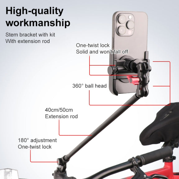 Bicycle Handlebar Holder 50cm Extension Rod