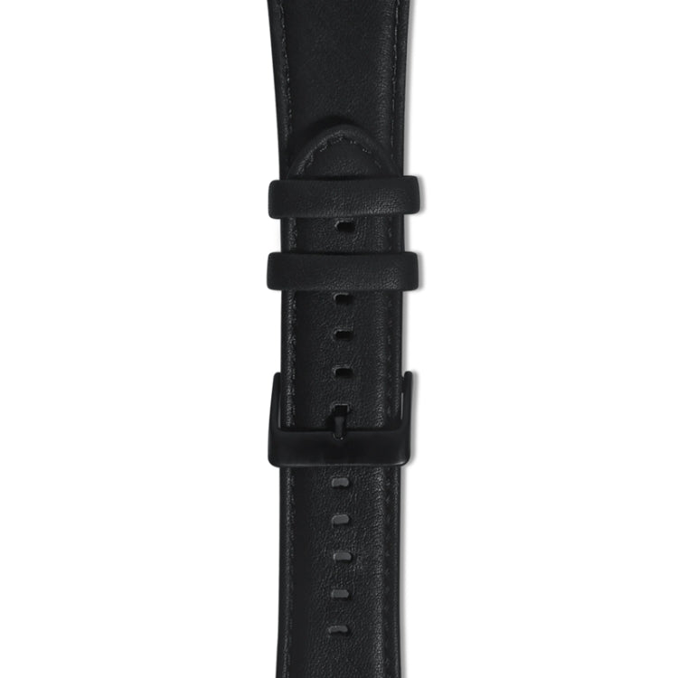 For Apple Watch Ultra 2 49mm Oil Wax Genuine Leather Watch Band(Black)