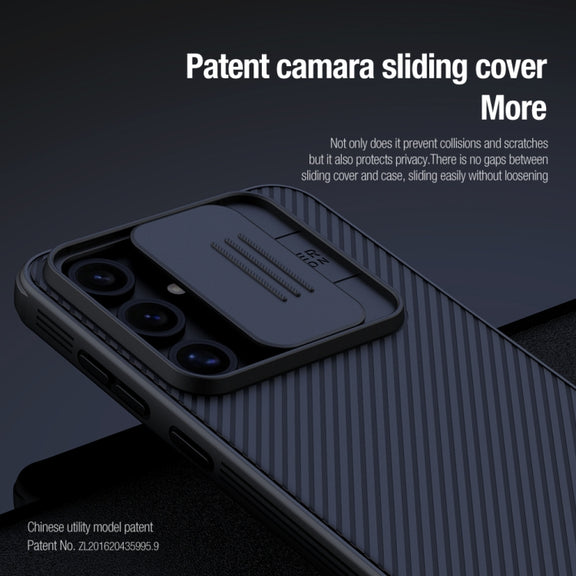 For Samsung Galaxy S24 FE 5G NILLKIN Black Mirror Pro Series Camshield PC Phone Case(Black)