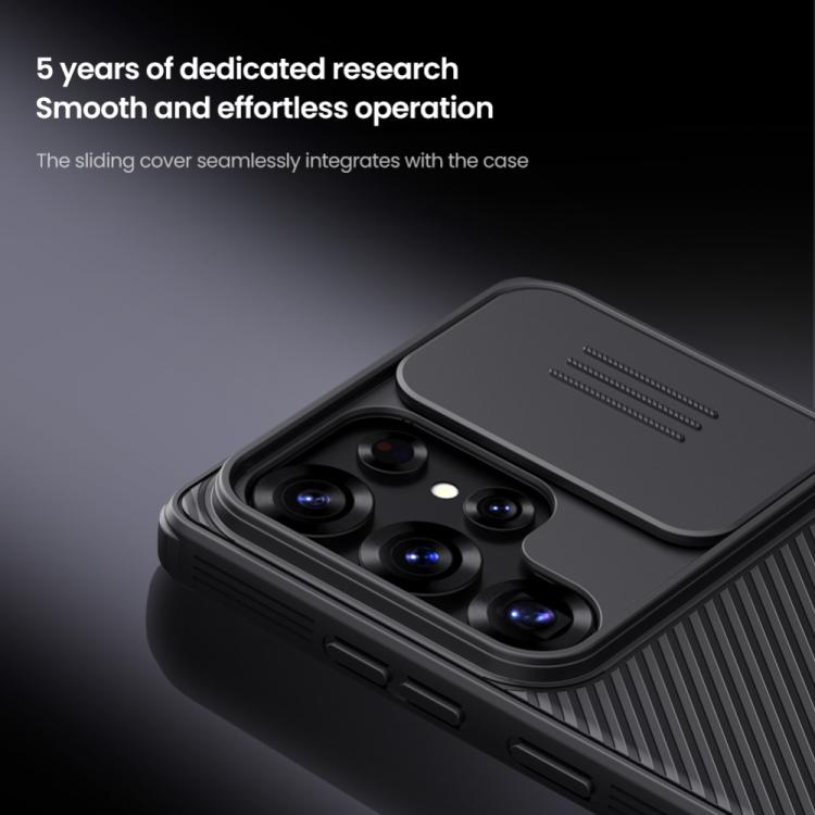 For Samsung Galaxy S25 Ultra 5G NILLKIN Black Mirror Pro Series Camshield PC Phone Case(Black)