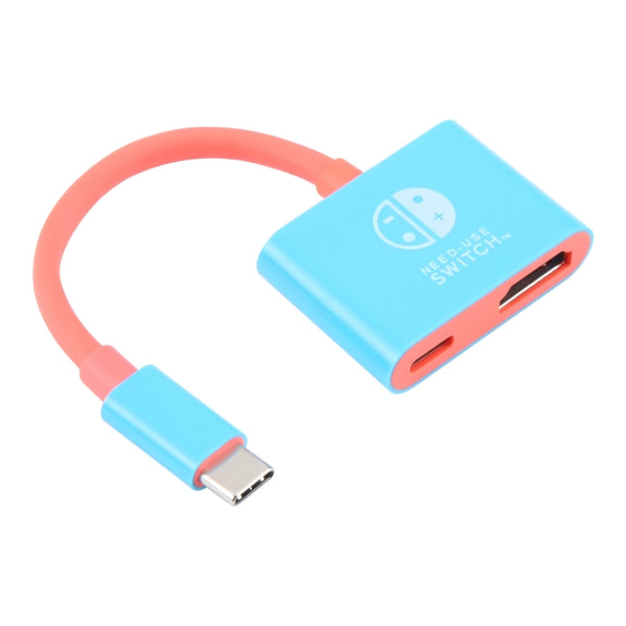 2 in 1 USB-C / Type-C to HDMI + USB-C / Type-C Video Converter for Switch / Steam