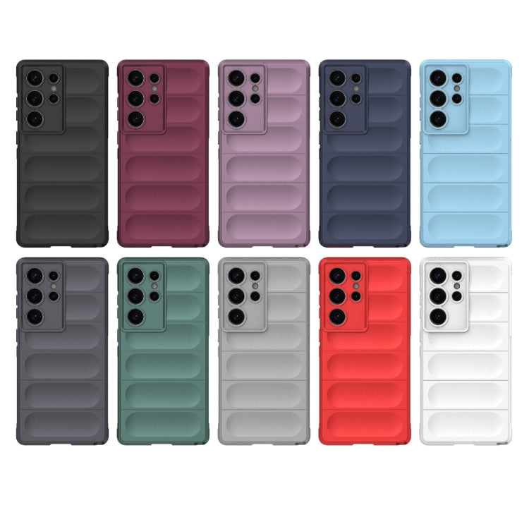 For Samsung Galaxy S25 Ultra 5G Magic Shield TPU + Flannel Phone Case(Red)