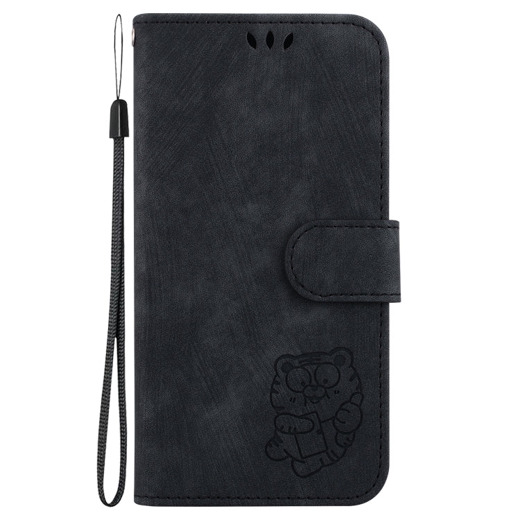 For Redmi K70 / K70 Pro Little Tiger Embossed Leather Phone Case(Black)