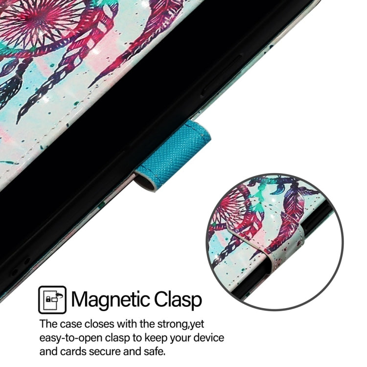 For Honor Magic6 Pro Global 3D Painting Horizontal Flip Leather Phone Case(Color Drop Wind Chimes)