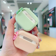 For AirPods 3 Fresh 3D Text Skin Feel Earbuds Box PC Case(Purple)
