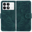 For Redmi K70 / K70 Pro Tiger Embossing Pattern Flip Leather Phone Case(Green) - free shipping - PMC Jewellery - Order now!