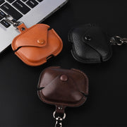For Redmi Buds 5 / 6S Business Leather Earphone Protective Case with Hook(Dark Brown)