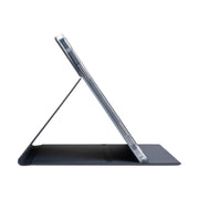 For Teclast T65 Max Anti-slip Texture Smart Tablet Leather Folio Case(Dark Blue)