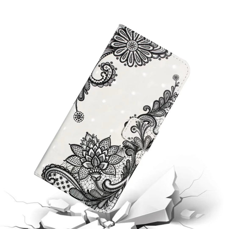 For Samsung Galaxy S25+ 5G Oil Embossed 3D Drawing Leather Phone Case(Lace Flower)