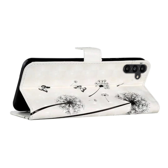 For Samsung Galaxy S25+ 5G Oil Embossed 3D Drawing Leather Phone Case(Couple Dandelion)