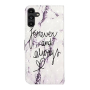For Samsung Galaxy S25+ 5G Oil Embossed 3D Drawing Leather Phone Case(Words Marble)