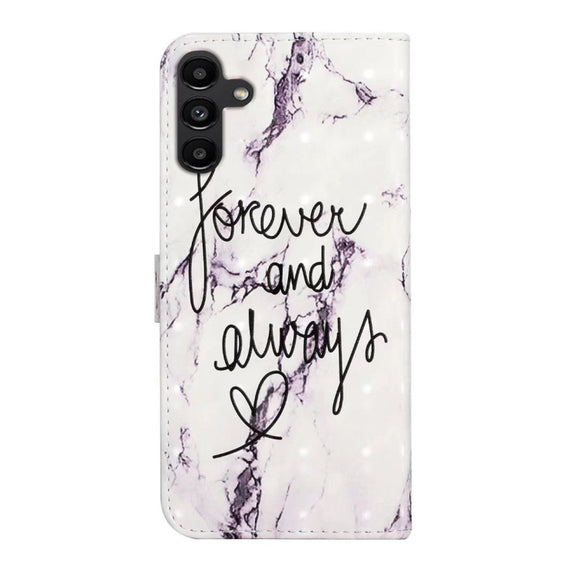 For Samsung Galaxy S25+ 5G Oil Embossed 3D Drawing Leather Phone Case(Words Marble)