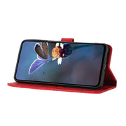 For Samsung Galaxy S25 5G Flower Embossing Pattern Leather Phone Case(Red)