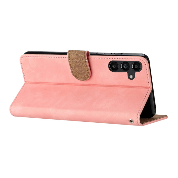 For Samsung Galaxy S25+ 5G Seven Butterflies Embossed Leather Phone Case(Pink)