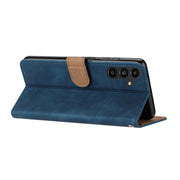 For Samsung Galaxy S25 5G Flower Butterfly Embossing Pattern Leather Phone Case(Blue)