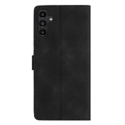 For Samsung Galaxy S25 5G Flower Butterfly Embossing Pattern Leather Phone Case(Black)