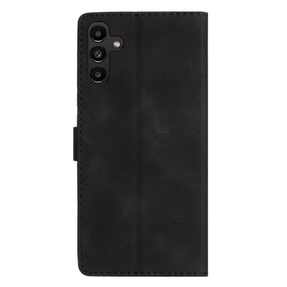 For Samsung Galaxy S25 5G Flower Butterfly Embossing Pattern Leather Phone Case(Black)