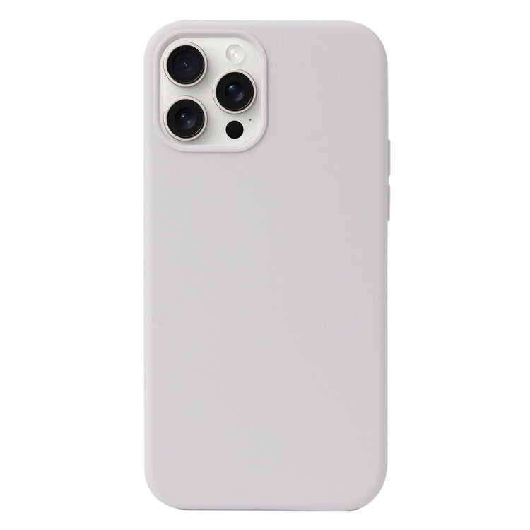 For iPhone 16 Pro Liquid Silicone Phone Case(White)