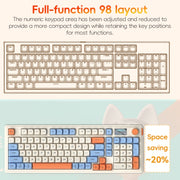 LANGTU L98 Wireless RGB Tri-mode Mechanical Gaming Keyboard(Green)