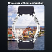 For Samsung Galaxy Watch FE 40mm Full Coverage Electroplated TPU Watch Protective Case(Cyan)
