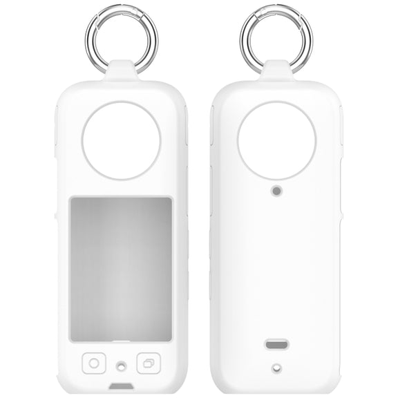 For Insta360 X3 Portable Silicone Protective Case(White)