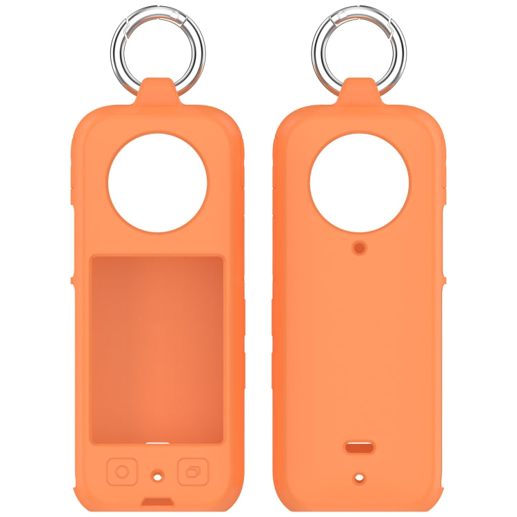For Insta360 X3 Portable Silicone Protective Case(Orange)