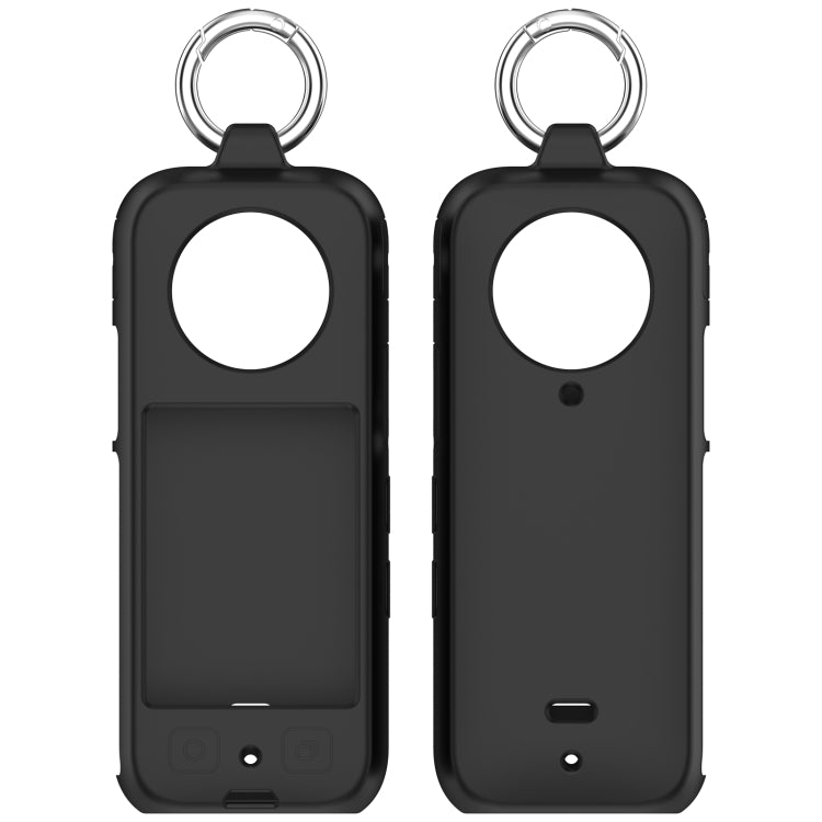 For Insta360 X3 Portable Silicone Protective Case(Black)