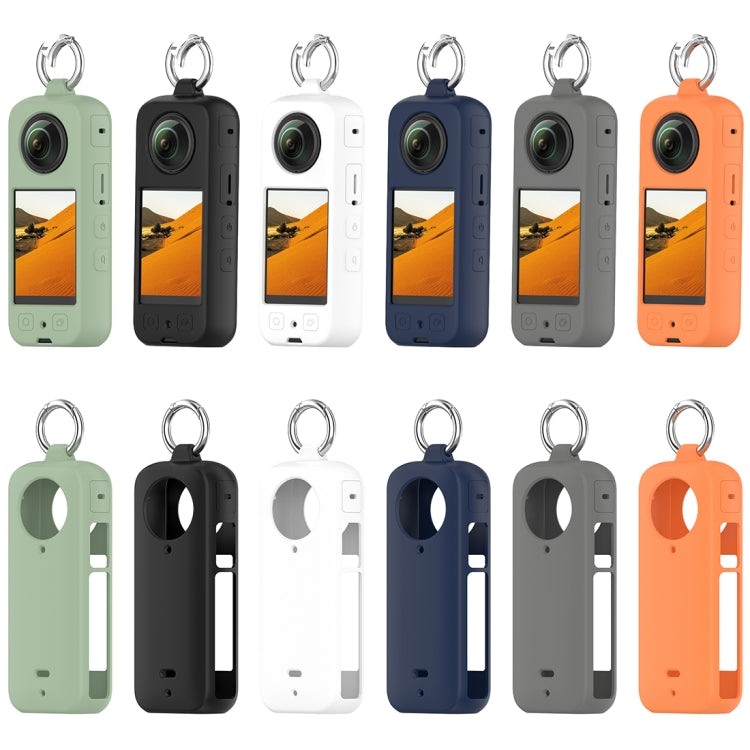 For Insta360 X3 Portable Silicone Protective Case(Midnight Blue)