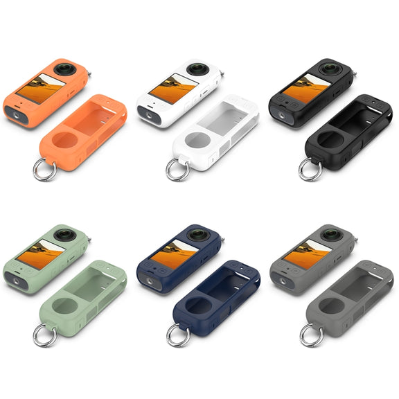 For Insta360 X3 Portable Silicone Protective Case(Midnight Blue)