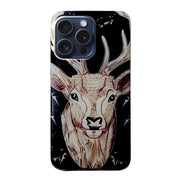For iPhone 16 Pro Colored Drawing Pattern TPU Phone Case(Deer)
