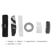 Godox Octagon Honeycomb Grid Softbox with Bowens Mount, Size:140cm