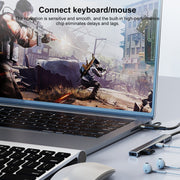 5 in 2 Multi-function HUB Adapter, Interface:USB-C / Type-C + USB-A(Silver)