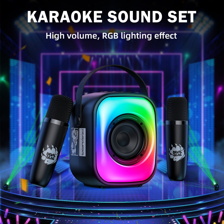 ONIKUMA L7 5W Karaoke Bluetooth Speaker with 2 Microphones(Black)