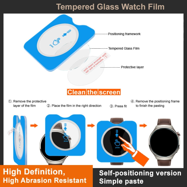 For vivo Watch 2 imak Tempered Glass Watch Film, Self-positioning Version